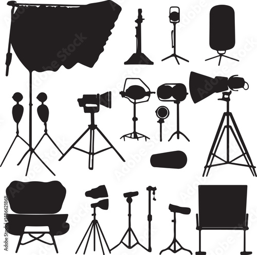 Silhouette Studio Lighting Equipment Set: Photography Gear