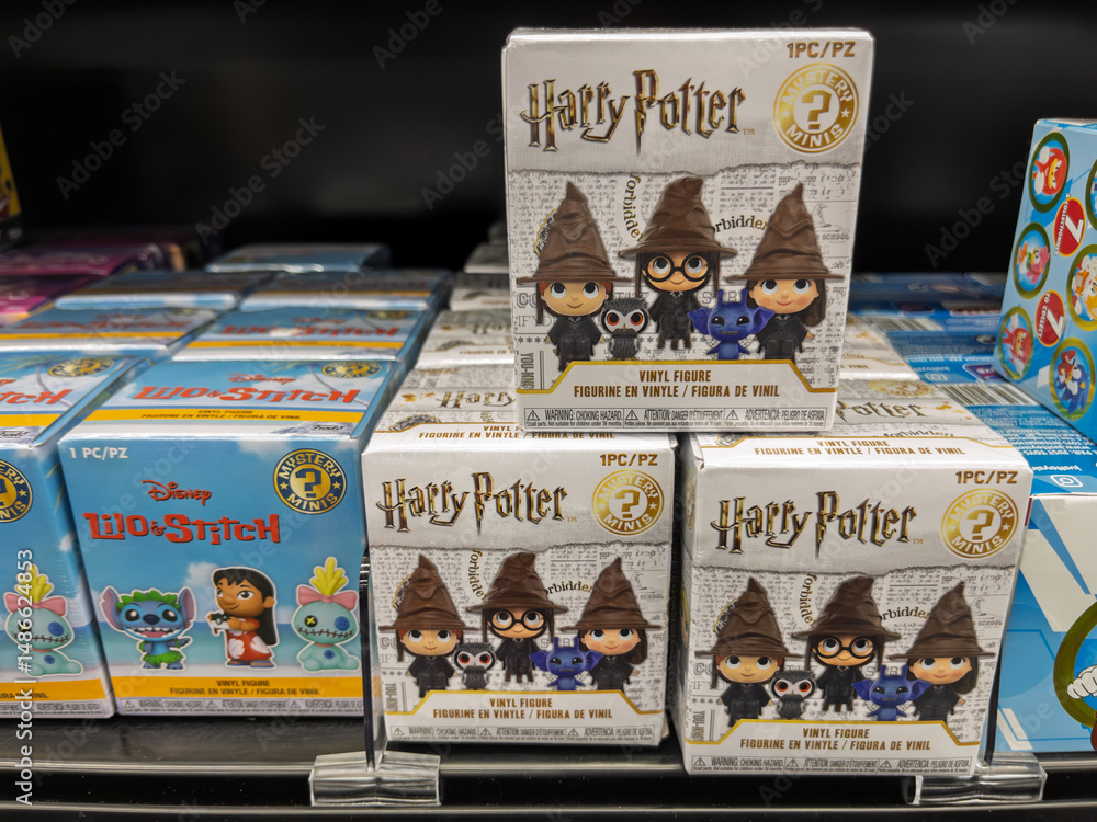 Fototapeta premium Harry Potter Vinyl Figures Collection on Display