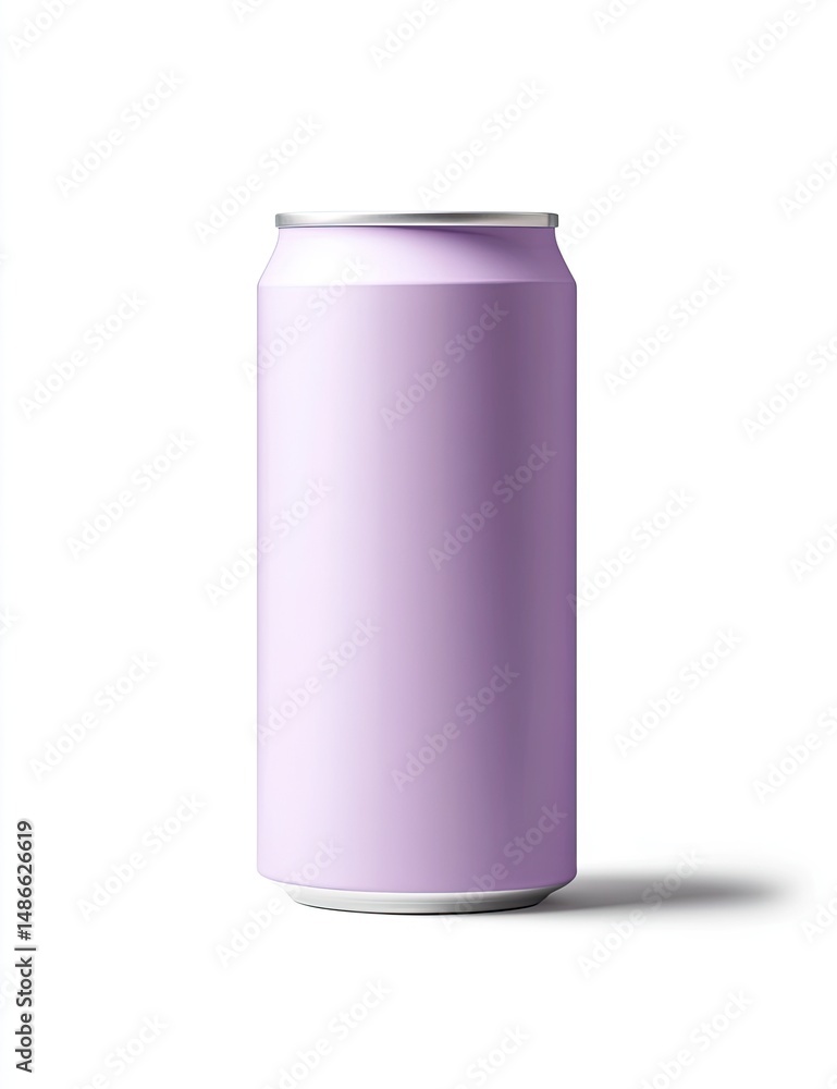 Light purple aluminum beverage can Light purple aluminum beverage can