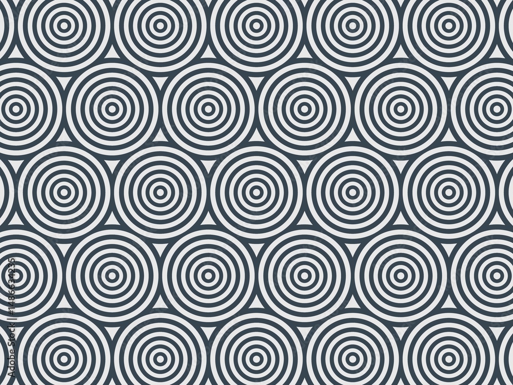 A repeating pattern of dark-gray concentric circles on a lighter-gray background. The circles are closely packed and create a geometric design. A repeating pattern of dark-gray concentric circles on a lighter-gray background. The circles are closely packed and create a geometric design.