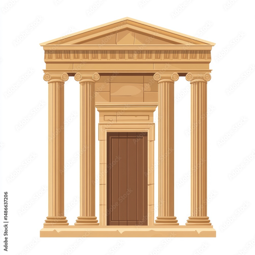 Obraz premium Ancient temple facade