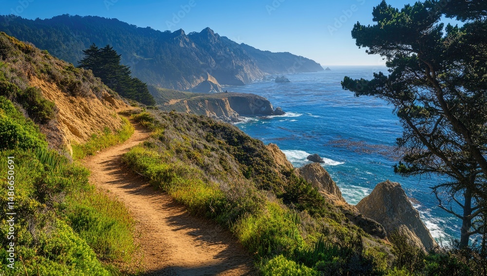 Obraz premium Coastal Hiking Trail