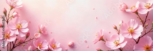 Delicate pink floral backdrop, perfect for wedding invitations, blogs, or feminine branding Soft pastel blooms create a romantic and elegant aesthetic , pink flowers, delicate