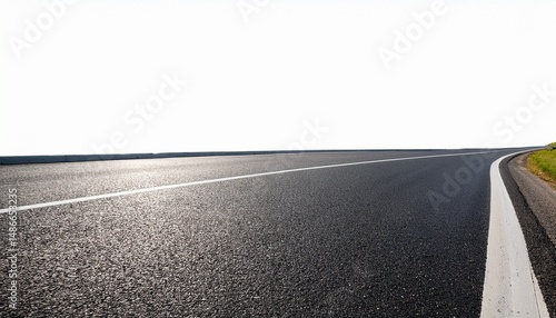 an asphalt road isolated on transparent background