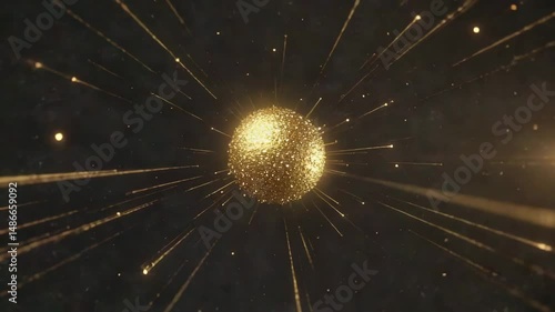 Golden sphere in a cosmic burst