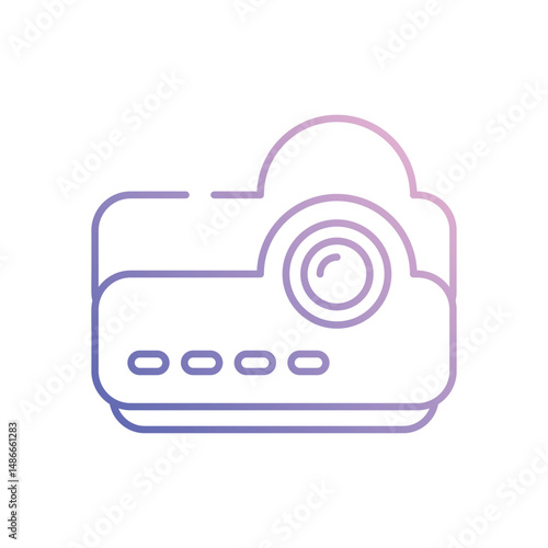 Projector icon vector stock illustration