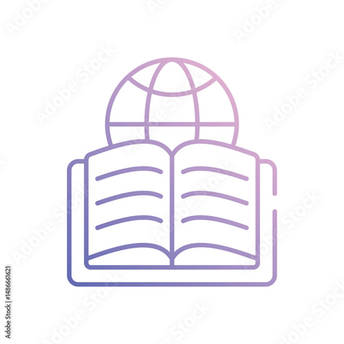Online Book icon vector stock illustration