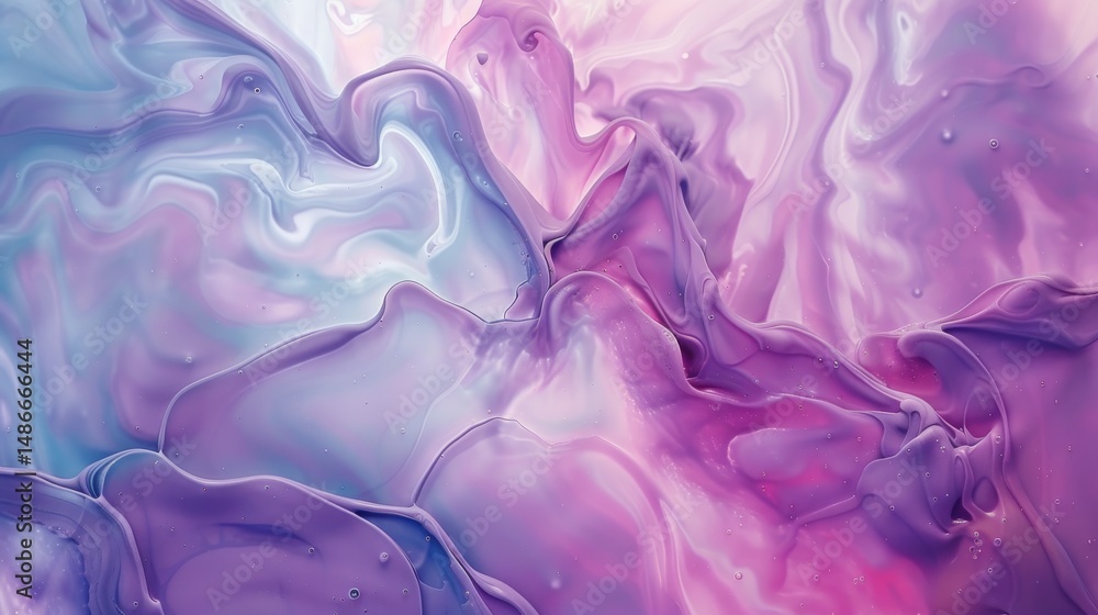 Fototapeta premium Vibrant, flowing, abstract paint strokes in a spectrum of colors