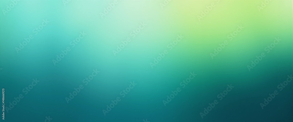 Obraz premium Abstract Teal and Green Gradient Background Smooth Color Transition for Design Projects