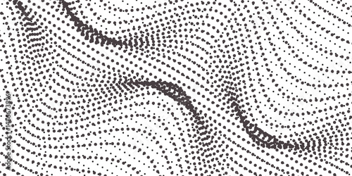 Grunge halftone gradient background. Faded grit noise texture. White and black sand wallpaper. Retro pixelated backdrop. Anime or manga style comic overlay. Vector graphic design textured template