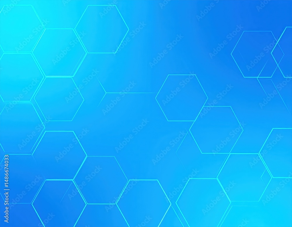 Abstract Geometric Pattern With Hexagons In Light Blue Tones Abstract Geometric Pattern With Hexagons In Light Blue Tones