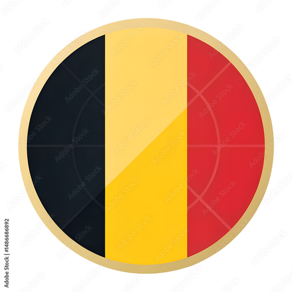 Fototapeta premium Circular National Flags Collection – Premium Vector Icon Set