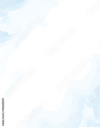 Sky blue background. Aquarelle background. 