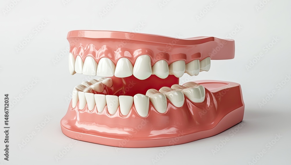 Obraz premium Full Jaw Model, Open Mouth