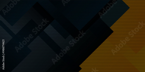 Fresh Black and Orange Background Banner Vector For Social Media