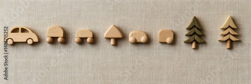 Exploring creativity and learning in a minimalist Montessori preschool with natural wooden toys for imaginative play