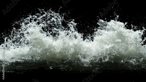 Wallpaper Mural Water splashing against dark background dynamic texture Torontodigital.ca