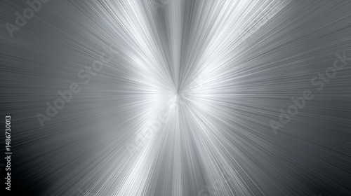 Radiant brushed metal surface