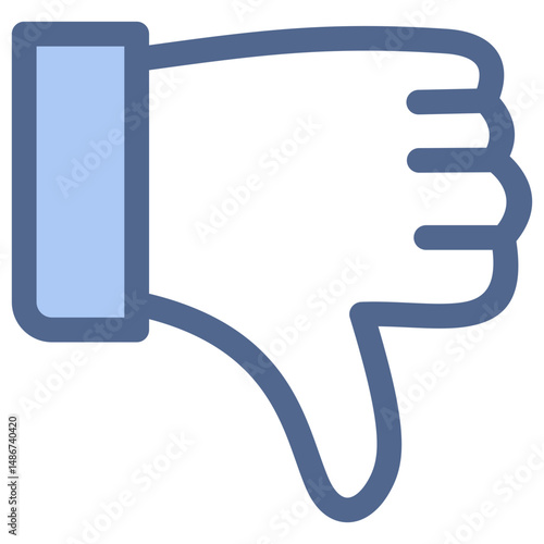 Dislike Blue Icon