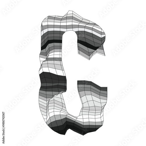 Stone Glyphs - Letter C