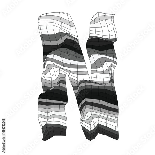 Stone Glyphs - Letter N