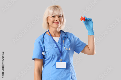 Female endocrinologist with...