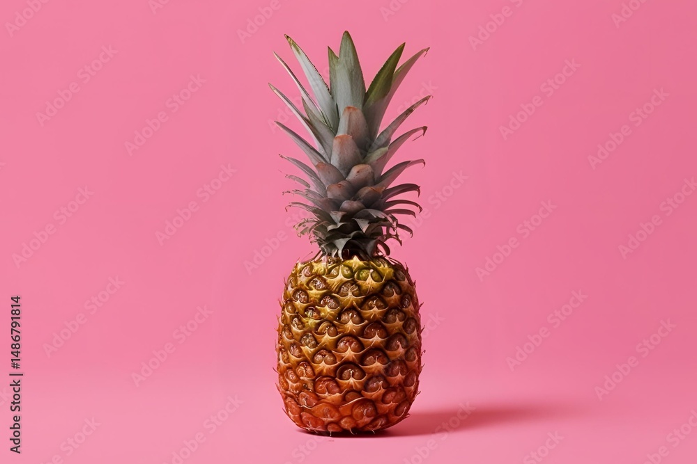 pineapple isolated on solid background pineapple isolated on solid background