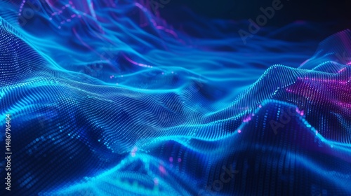 Business analyst examining financial data and stock market trends on blue graphs and charts