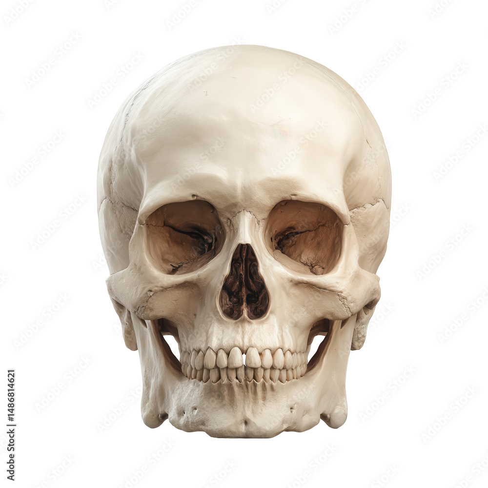 Obraz premium Human skull anatomy illustration