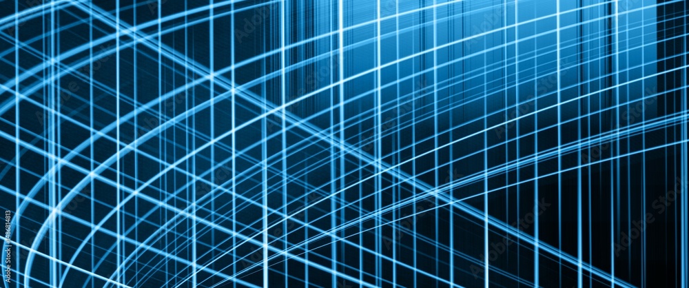 Obraz premium abstract blue and grey wave background with motion blur