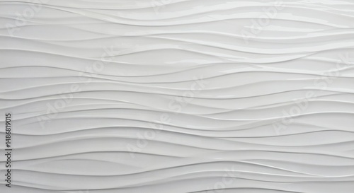 Elegant white background featuring a wavy, textured surface, creating a sense of movement and subtle depth.