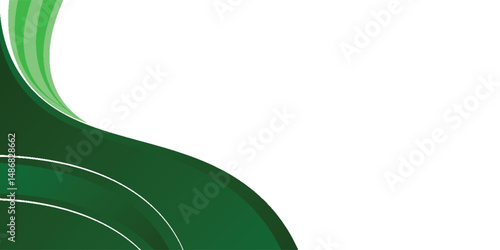 Abstract green wavy business background. abstract wave background