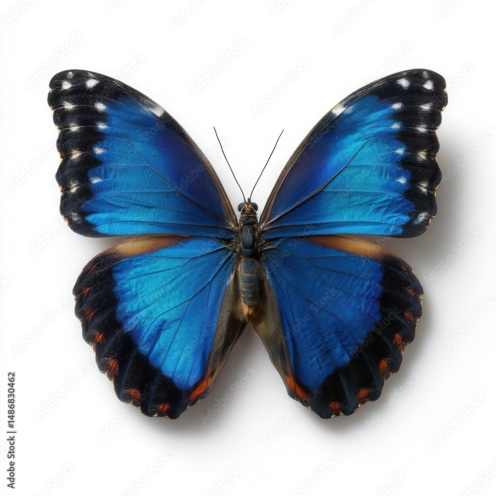 Obraz premium Vibrant blue butterfly