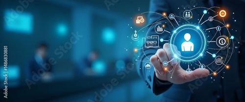 Innovative Training Techniques: Blended Learning Models & Digital Tools for Skill Development in Professional Environments - Conceptual Image with Empty Space