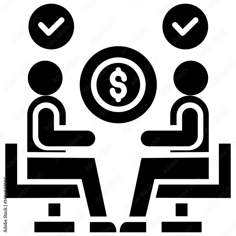 Fototapeta premium Bargaining Icon