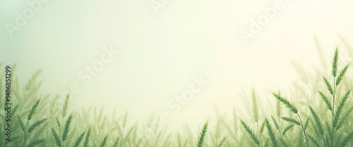 Subtle wallpaper background featuring understated agricultural motifs influenced by agricultural biotechnology expansive open space supports refined visual communication ideal for academic or corporat