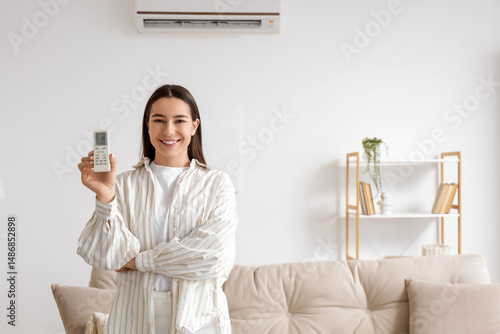 Smiling young woman with ai...