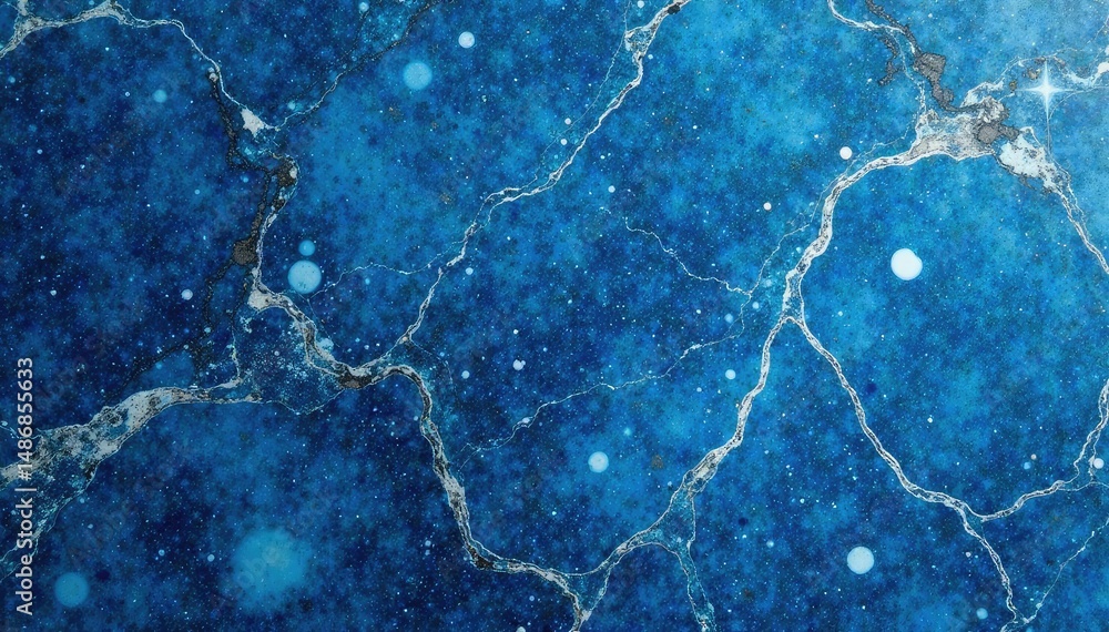 Obraz premium Close-up of a polished blue marble slab, showcasing its veining and texture , luxury, building material