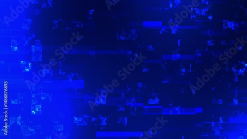 Wallpaper Mural Abstract blue pattern with rectangular shapes suitable for backgrounds, web design, textiles, packaging, and modern graphic designs. Torontodigital.ca