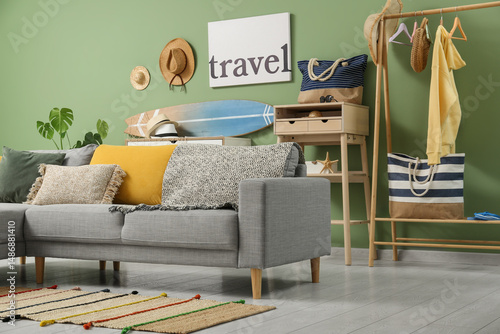 Interior of stylish living ...