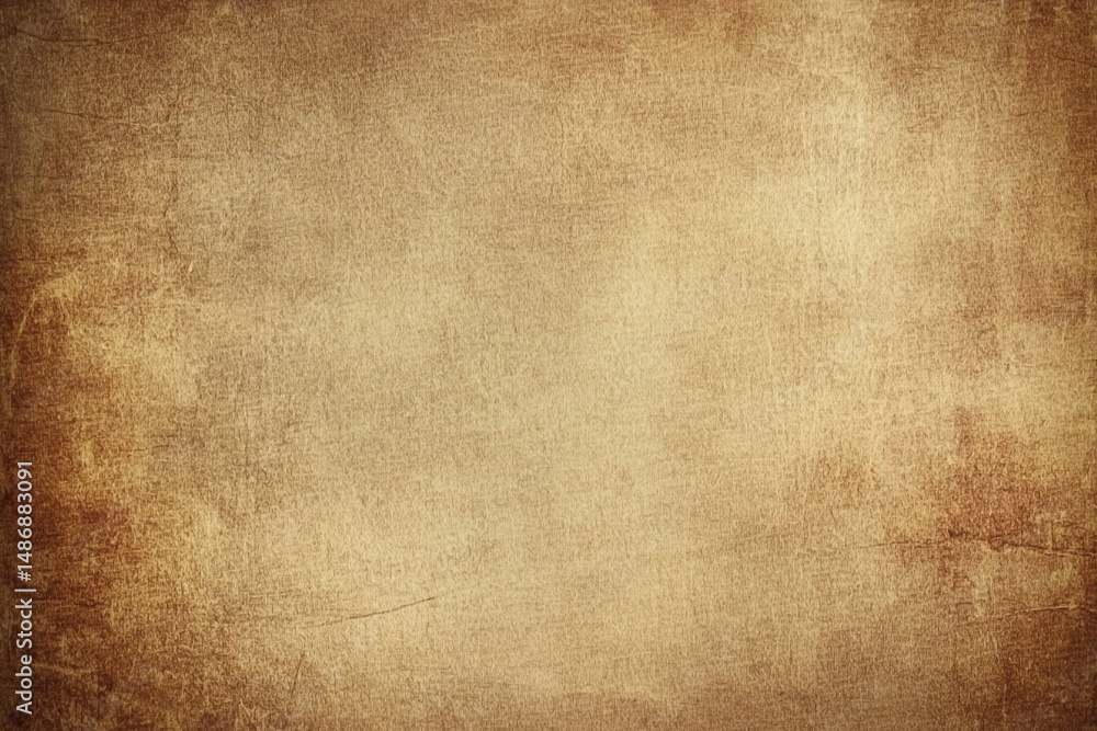Fototapeta premium Textured antique parchment background with faded color and subtle aging effects
