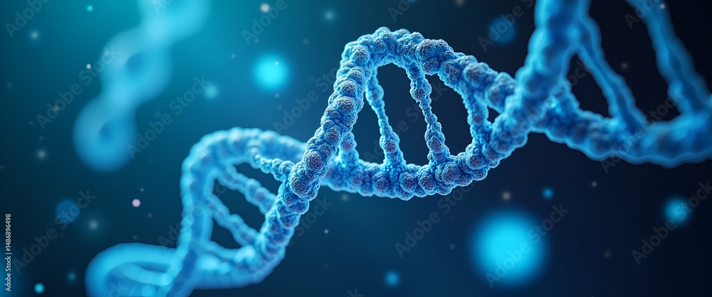 High Throughput Sequencing in Genome Wide Association Studies: Stock Visuals of Advanced Genetic Research Labs with Empty Space for Text