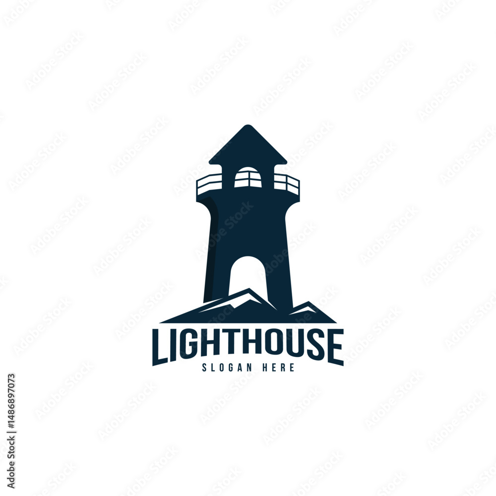 Lighthouse logo design template Lighthouse logo design template