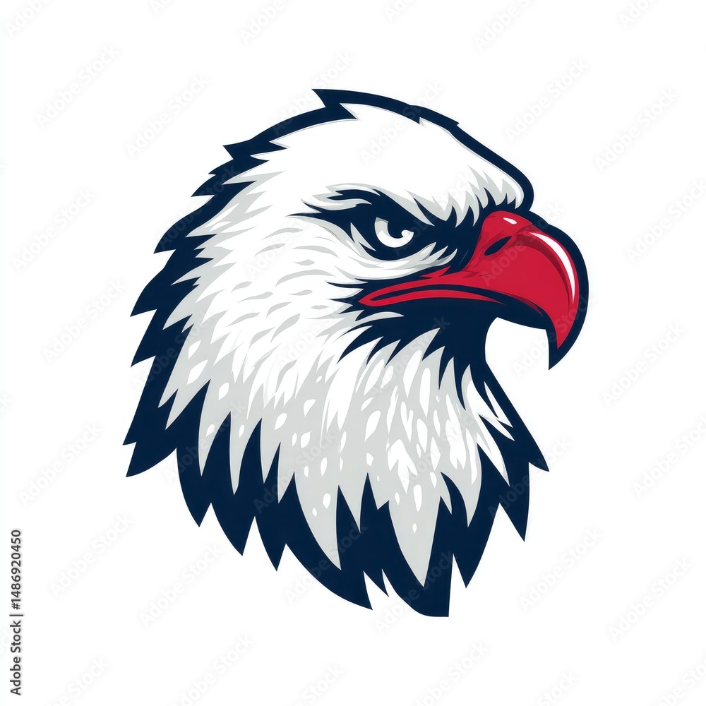 Fototapeta premium Eagle head illustration