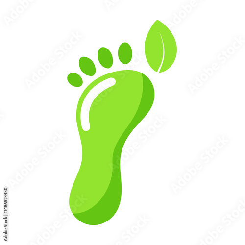 Eco Footprint - Carbon Reduction Icon