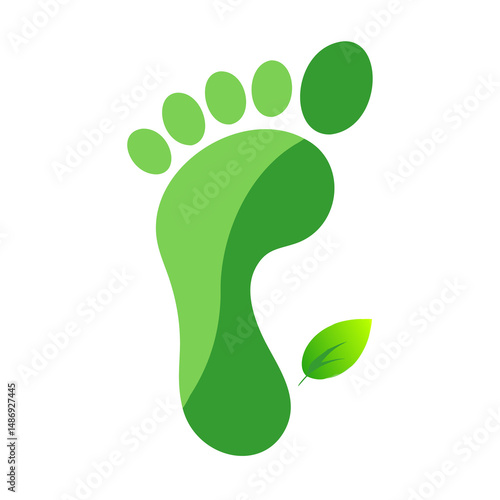 Eco Footprint - Carbon Reduction Icon