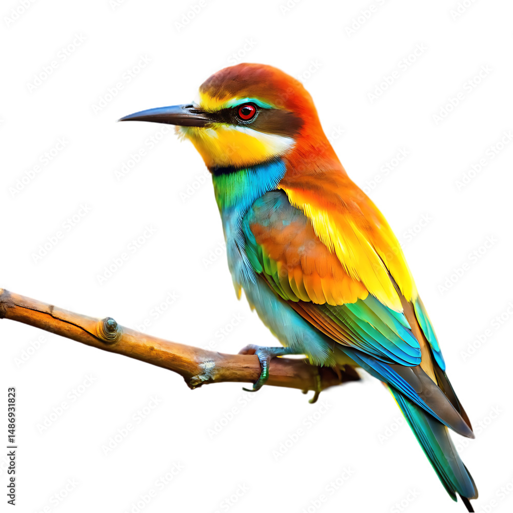 Obraz premium Rainbow Bee-eater Bird: Stunning Image