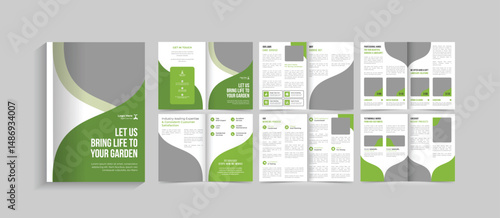 Lawn Care Service Brochure Design Template