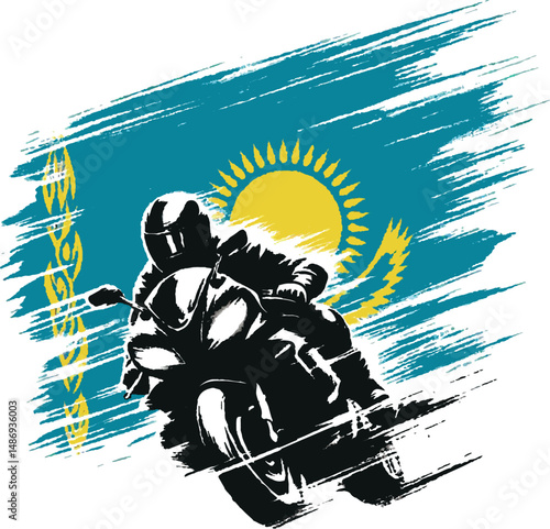 motocross rider on a motorcycle
