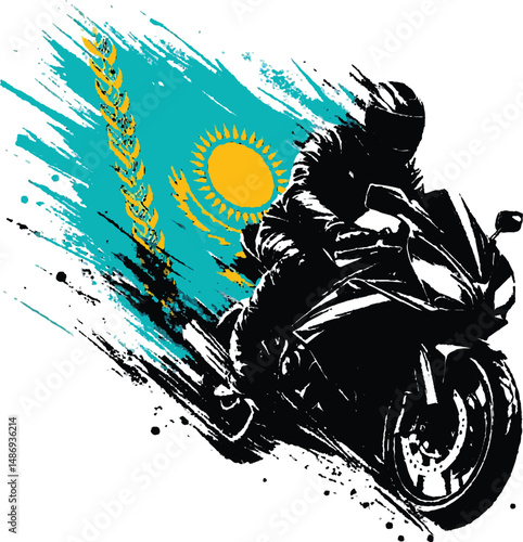 motocross rider on a motorcycle